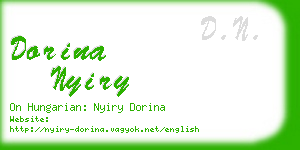 dorina nyiry business card